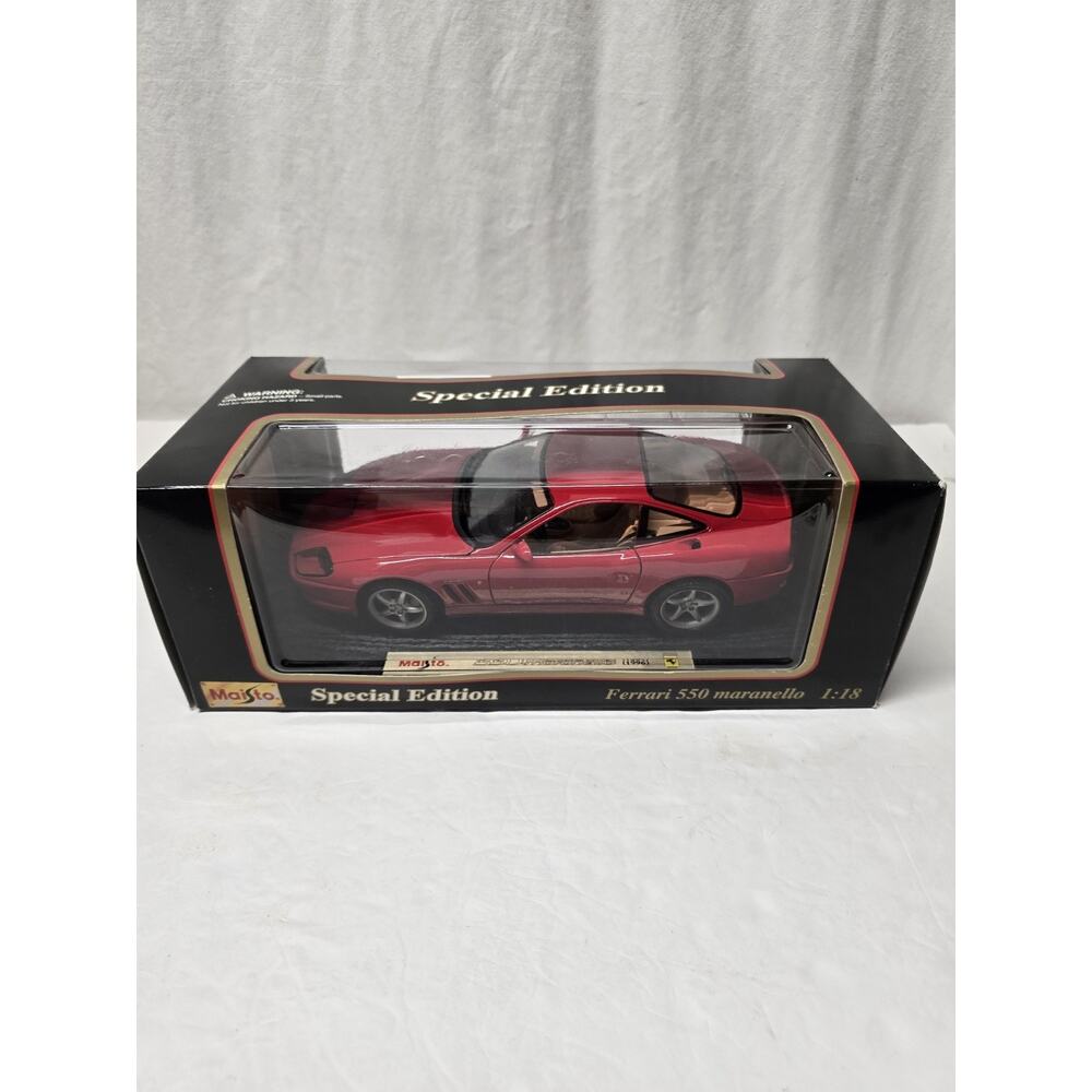 1995 Ferrari 550 Maranello (1:18) Red Diecast, Maisto "Special Edition" (#31839)